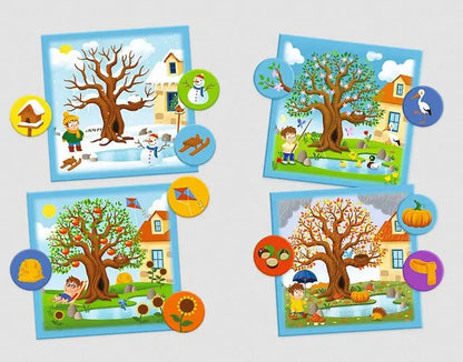 Gra Pory roku - ABC Malucha Rodzina Treflików