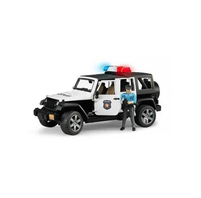 Jeep wrangler unlimited rubicon policyjny z figurką policjanta