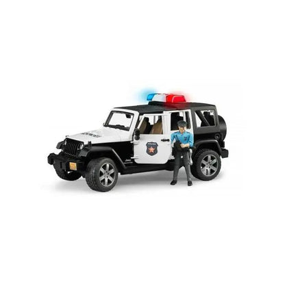Jeep wrangler unlimited rubicon policyjny z figurką policjanta