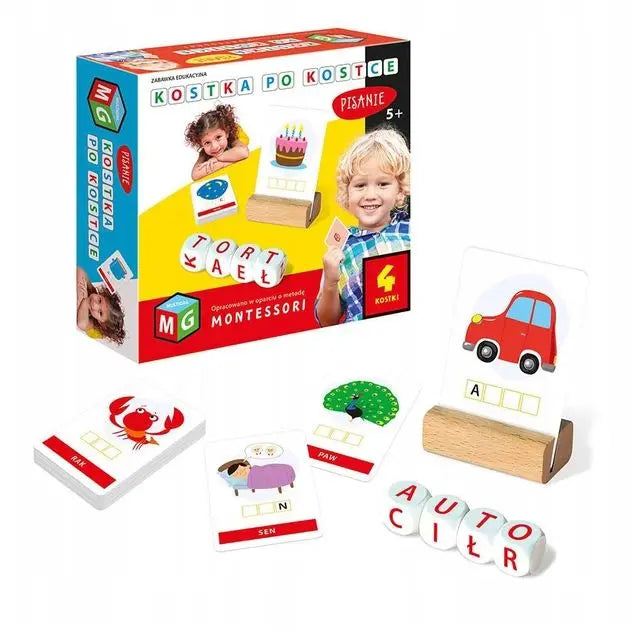 Montessori kostka po kostce-pisanie 4 kostki 05792