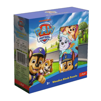 Drewniane klocki puzzle - Psi Patrol