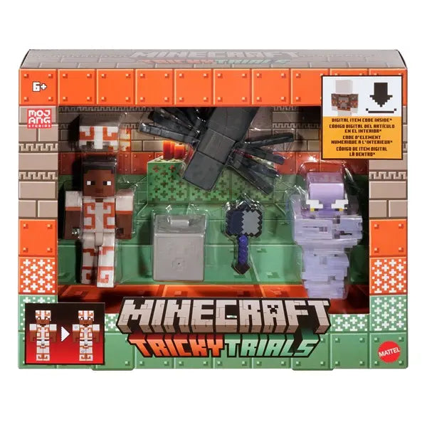 Minecraft Trudne próby 3 figurki + akcesoria