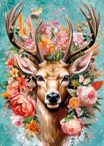 Puzzle 1000 Cherrypazzi Flower Deer