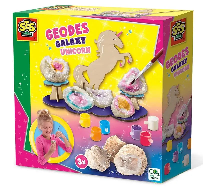 Kreatywna zabawa geody galaxy jednorożec