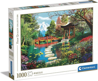 Clementoni puzzle 1000 hq gardens of fuji
