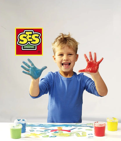 SES Farby do malow.palcami 4kol 145ml 00305 03050