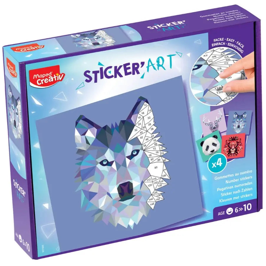Maped creativ creativ sticker art przyklejanie po numerach