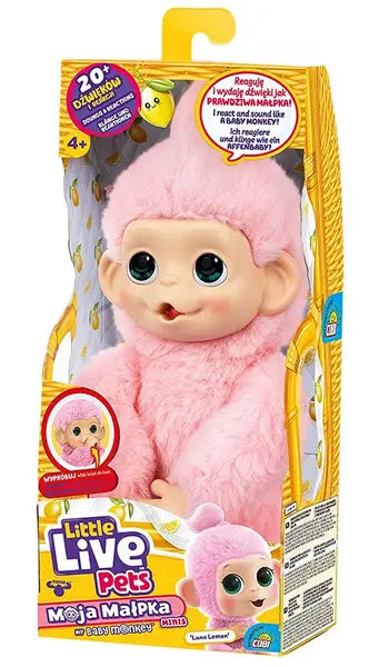Little Live Pets - mini małpka Luna Lemon