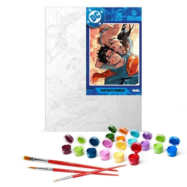 Malowanie po numerach 40x50 - Wonder Woman: Uściski