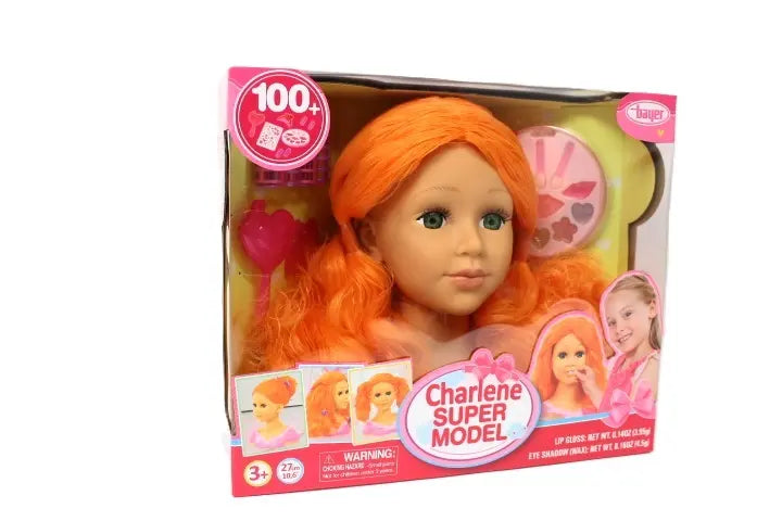 Charlene Ruda głowa do styliacji + akcesoria