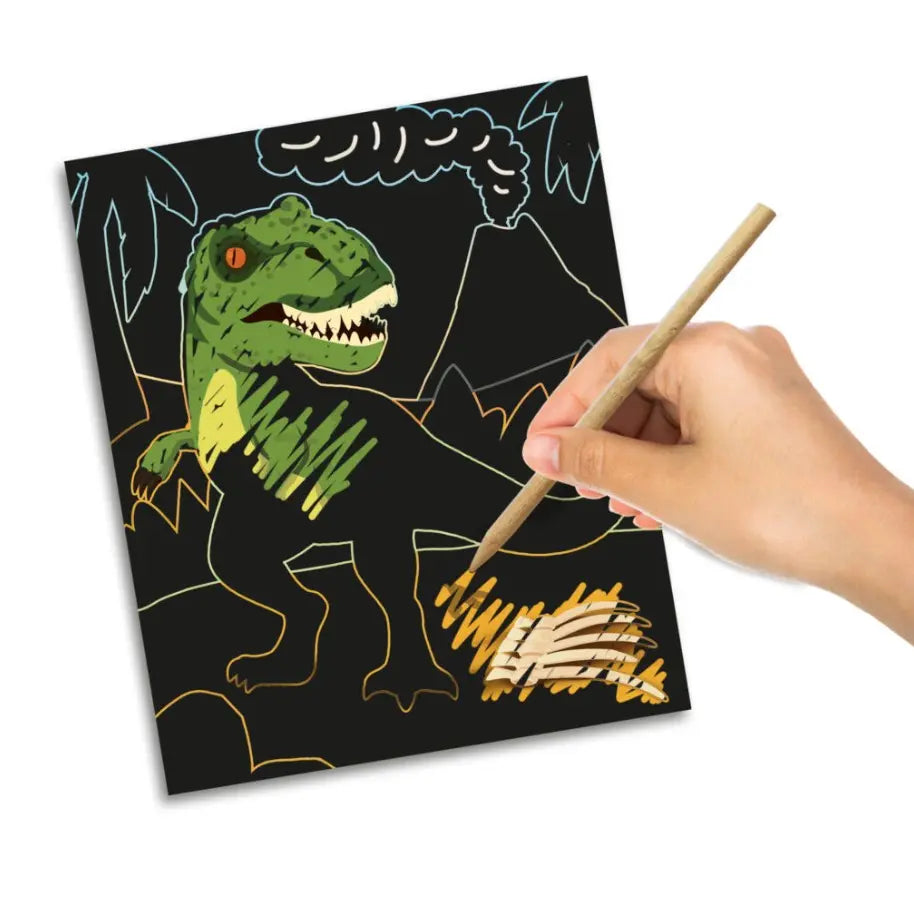 Zdrapywanka świecąca w ciemośći Dino