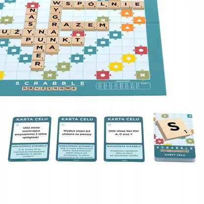 Gra Scrabble, drewniane elementy