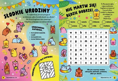 100 wypukłych naklejek Urocze kapibary 16281