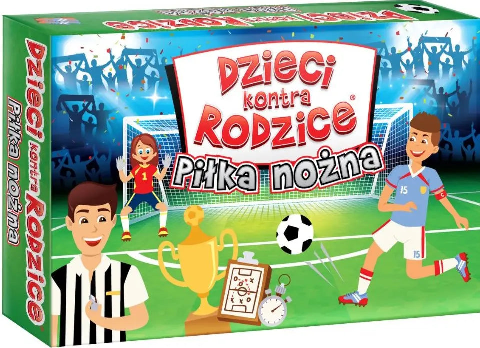 Dzieci kontra rodzice gra piłka nożna