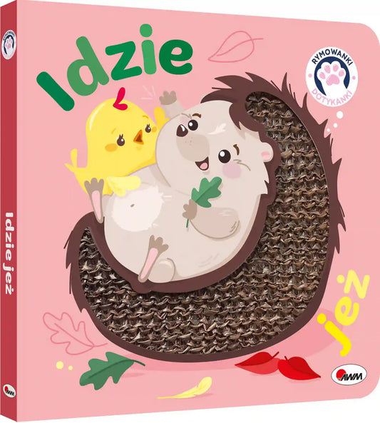 Książeczka edukacyjna rymowanki dotykanki idzie jeż