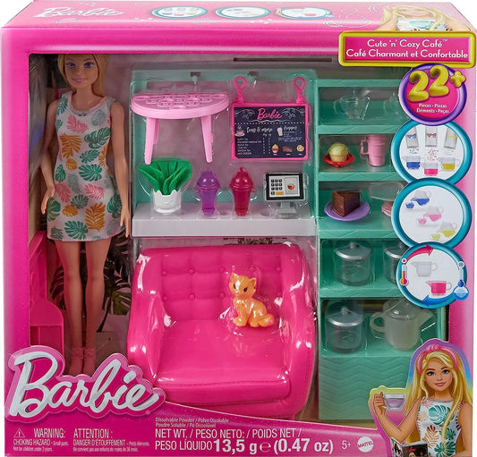 Barbie lalka zestaw relaks w kafejce