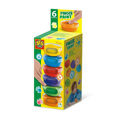 Malowanie palcami 6 kolorów 6x45ml