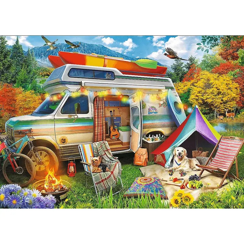 Puzzle 500 elementów Premium Plus Quality Tea Time: Kamper