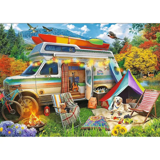 Puzzle 500 elementów Premium Plus Quality Tea Time: Kamper