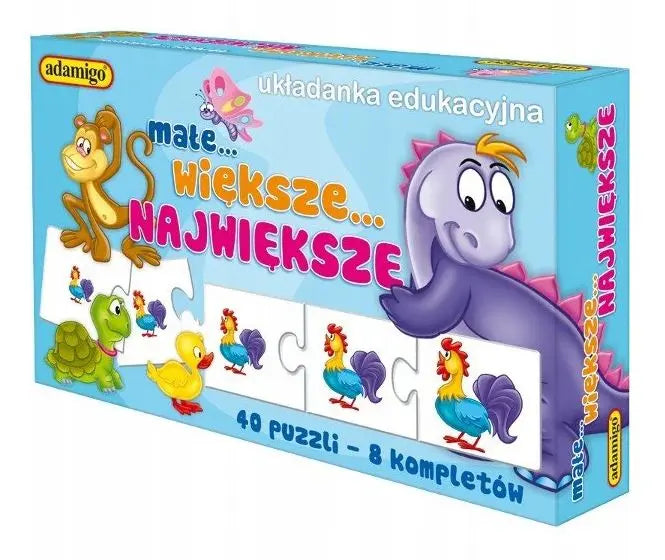 Małe, większe, największe - układanka