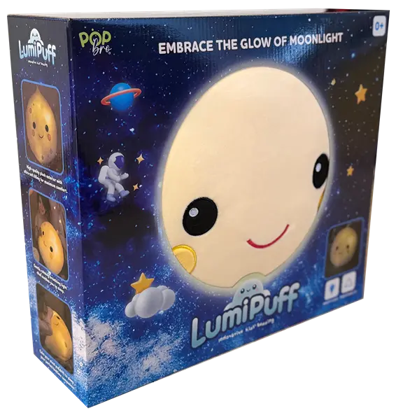 LumiPuff - Świecąca poduszka w kształcie księżyca