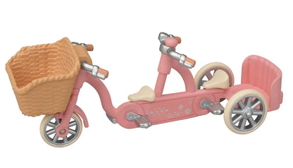Sylvanian pieski husky na rowerze