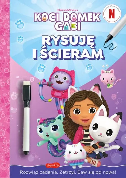 Książeczka - Koci Domek Gabi. Rysuję i ścieram