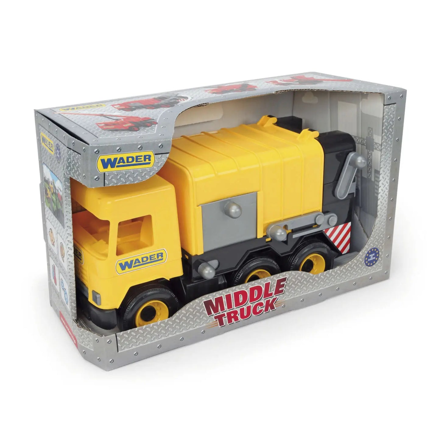 WADER Middle Truck śmieciarka żółta 32123 21236