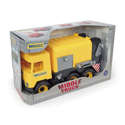 WADER Middle Truck śmieciarka żółta 32123 21236
