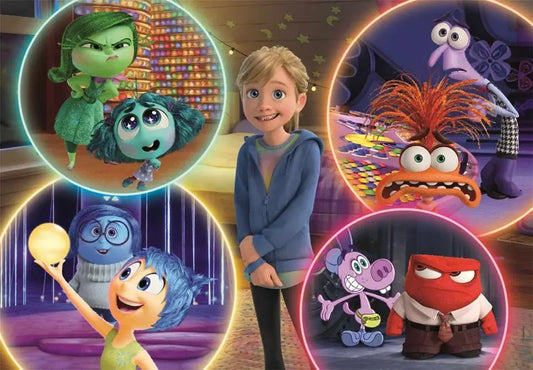 Puzzle 104 SuperKolor Inside Out 2