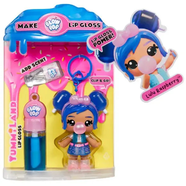 Yummiland Lip Glos Doll - Blue Raspberry Blow Pop