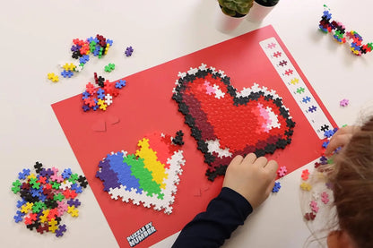 Plus-plus puzzle by number serce 250 elementów