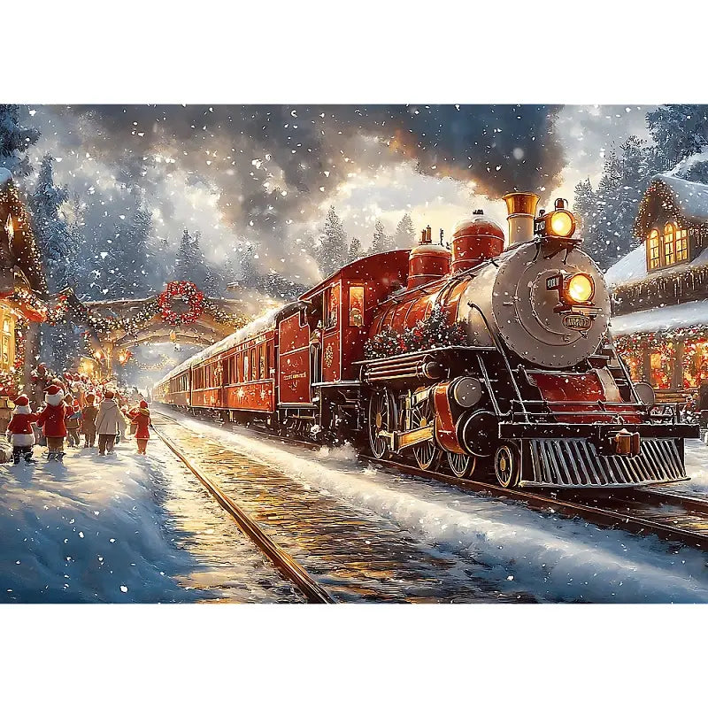 Puzzle 1000 el. USA Collection: Holiday Train