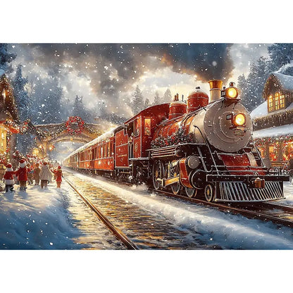 Puzzle 1000 el. USA Collection: Holiday Train
