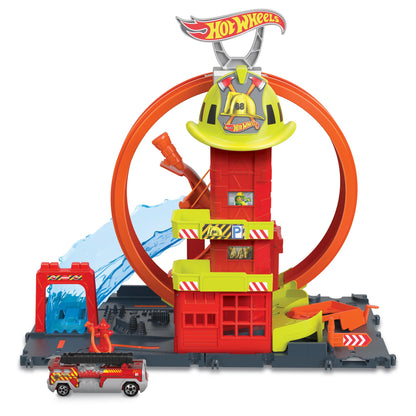 Hot wheels city remiza strażacka zestaw