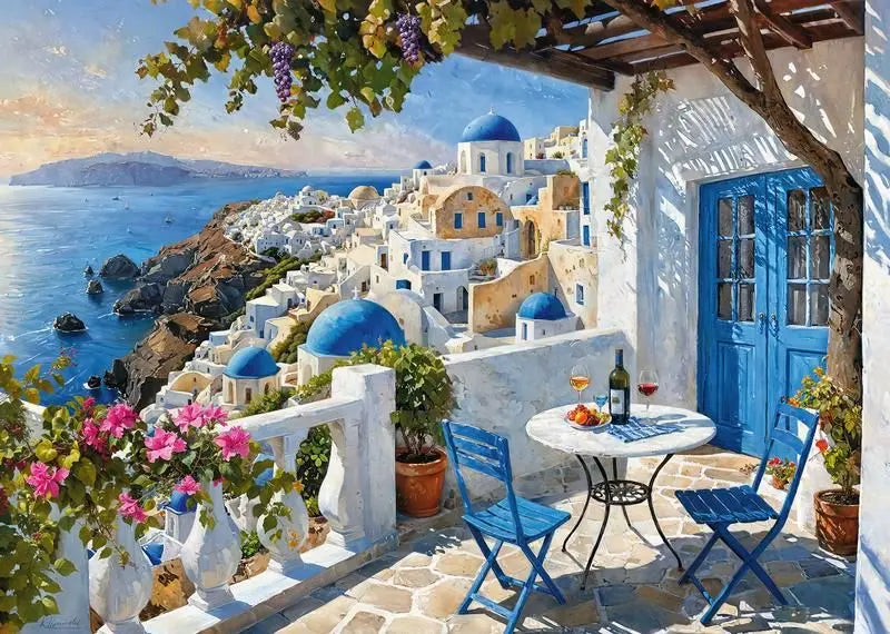Puzzle 1000 Cherrypazzi Santorini Blues
