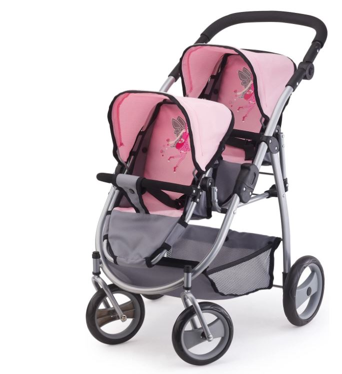 BAYER Wózek spacer.Twin j.róż+szary 26508AA/ 65088