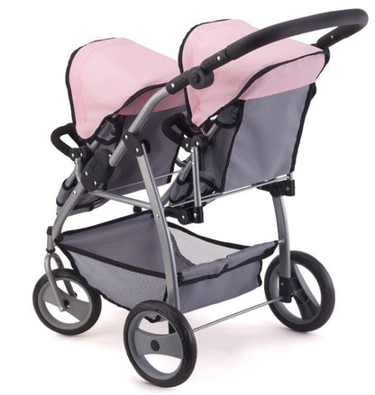 BAYER Wózek spacer.Twin j.róż+szary 26508AA/ 65088