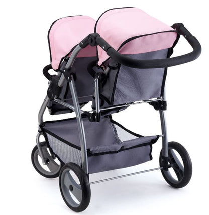 BAYER Wózek spacer.Twin j.róż+szary 26508AA/ 65088