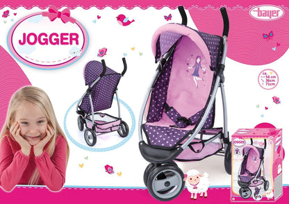 BAYER Wózek spacer.sport.Jogger fiol+wróżka 39975