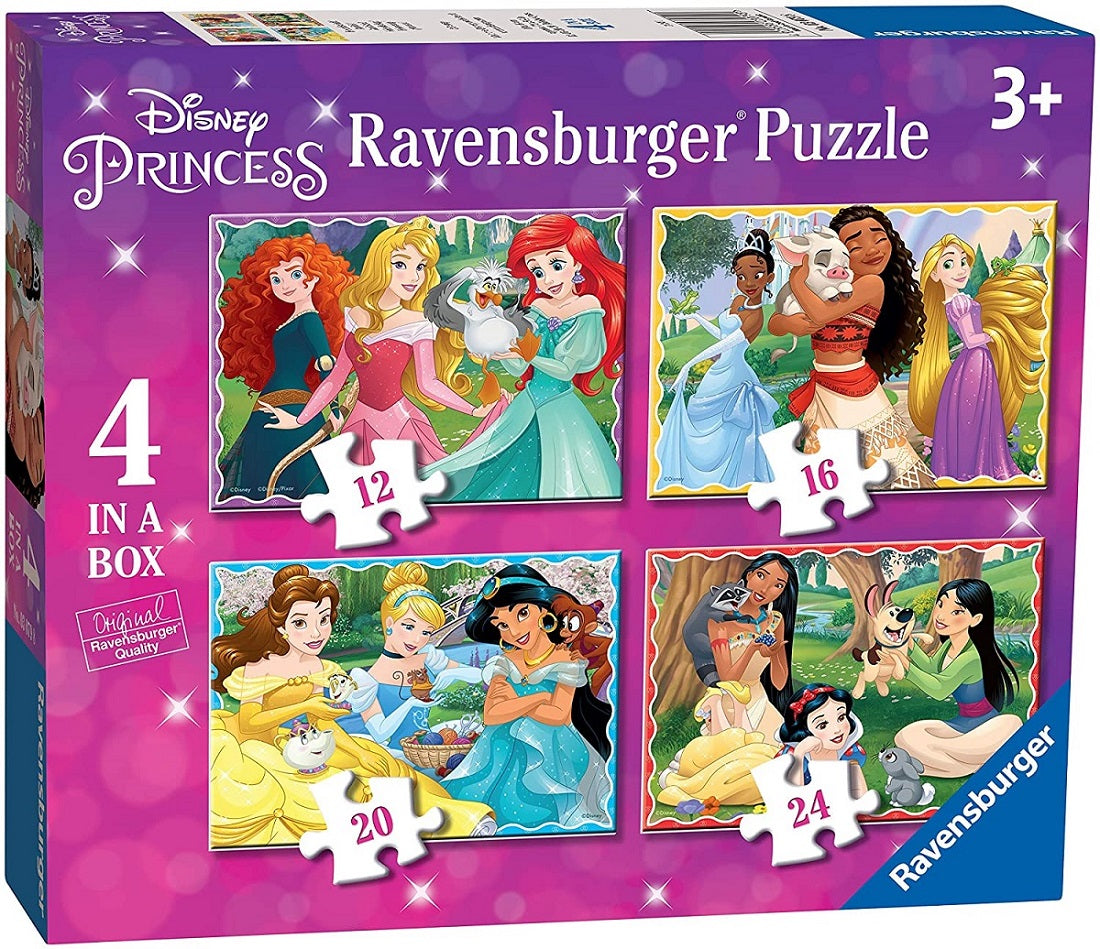 RAV puzzle 4in1 Księżniczki Dis 12/16/20/24 030798