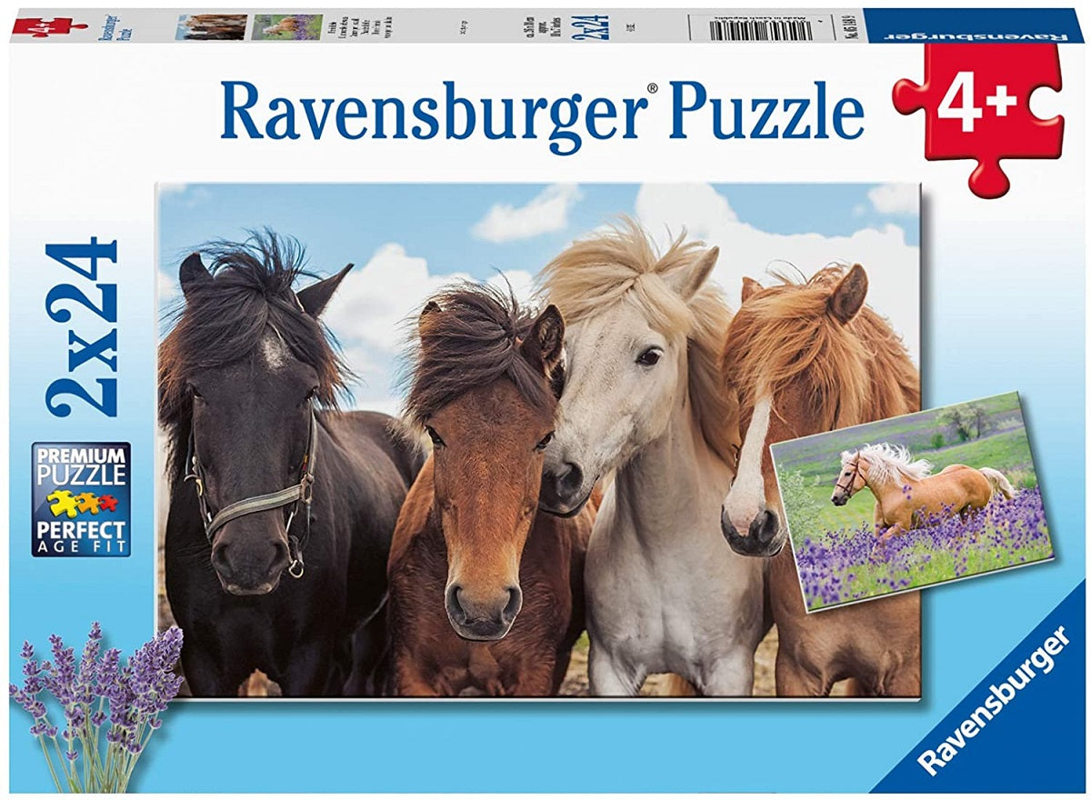 RAV puzzle 2x24 Konie 051489