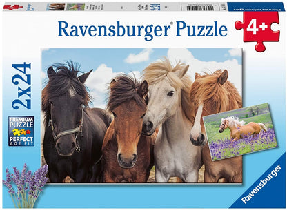 RAV puzzle 2x24 Konie 051489