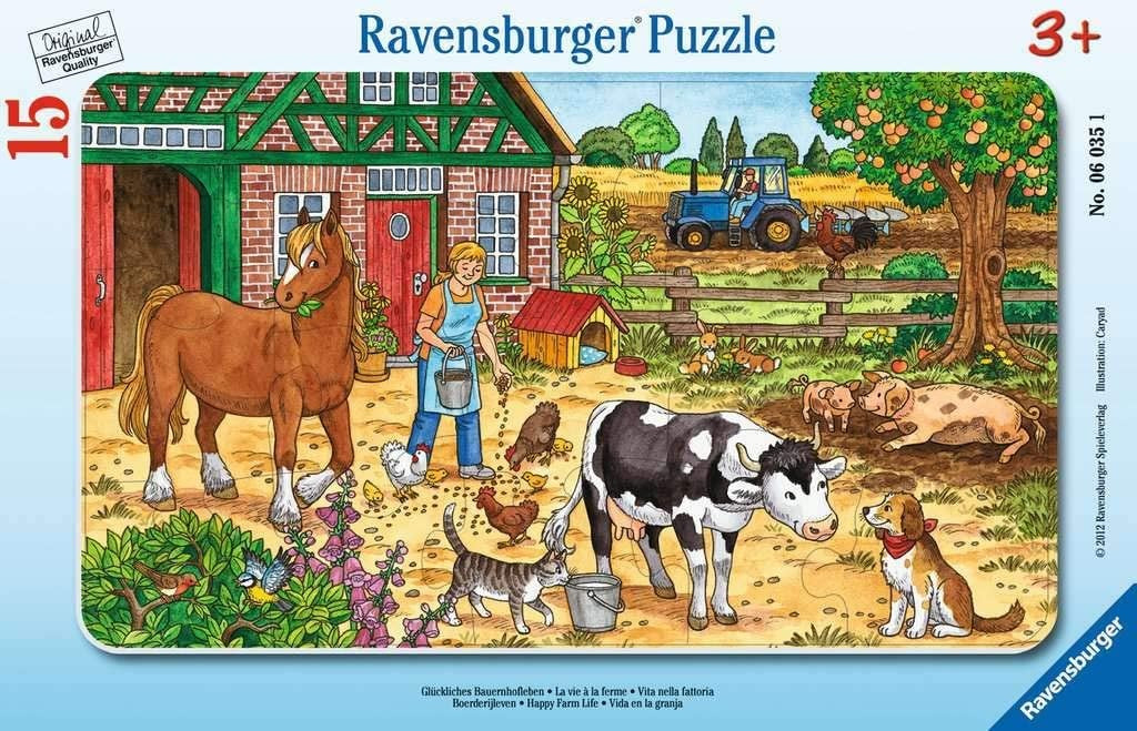 RAV puzzle ramkowe 15 Życie na farmie 06035