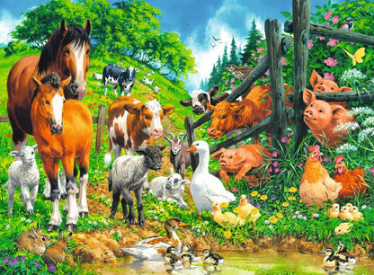 RAV puzzle 100 Wiejskie zwierzaki 10689