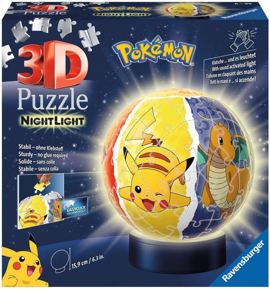 RAV puzzle 3D Kula świecąca 72 Pokemon 11547