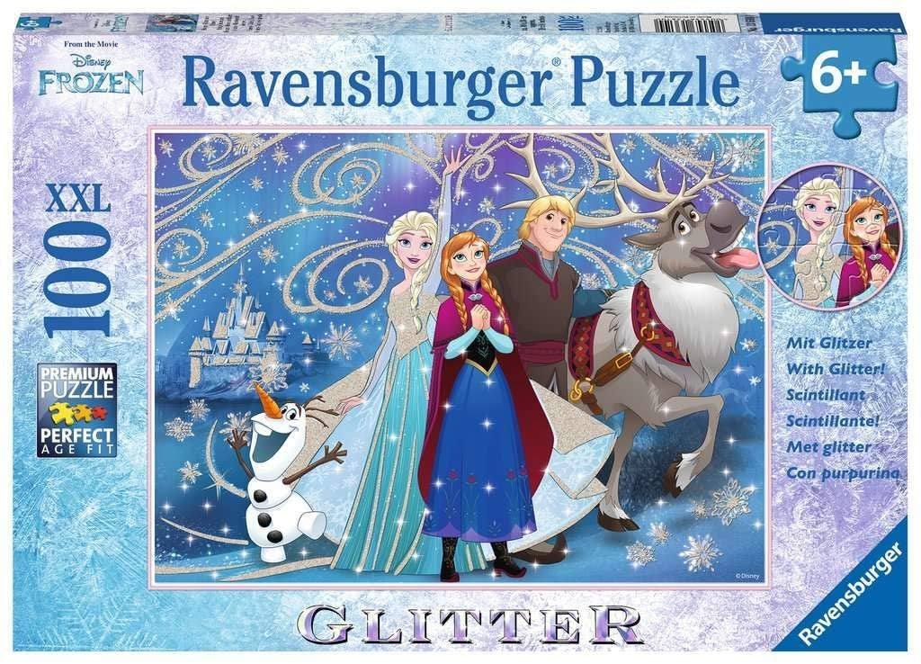 RAV puzzle 100 Frozen Błyszczący śnieg 13610