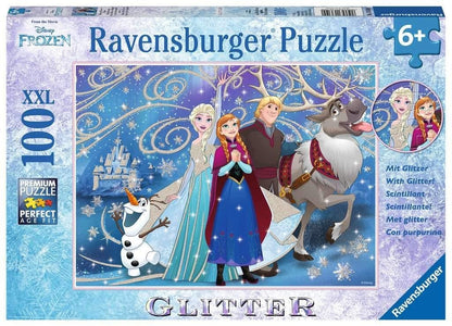 RAV puzzle 100 Frozen Błyszczący śnieg 13610