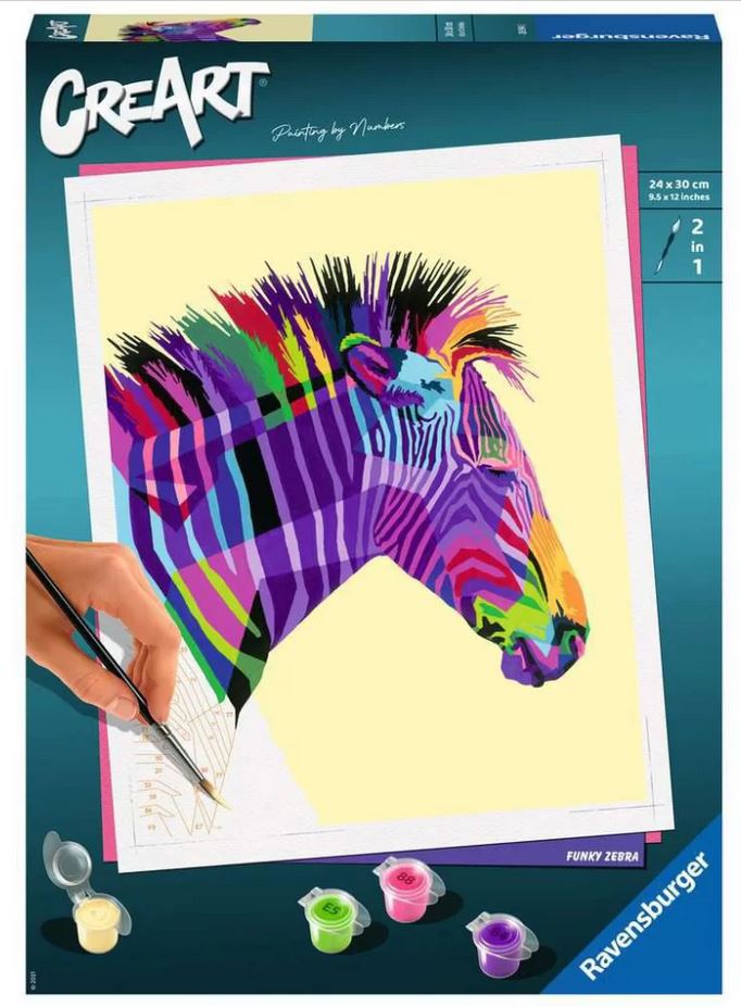 RAV malow.po numerach CreArt Zebra 28994