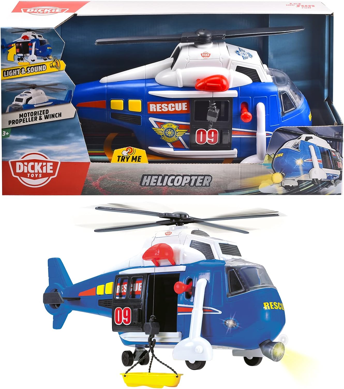 Dickie helikopter niebieski z funkc 330-8356